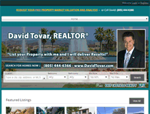 Tablet Screenshot of davidtovar.com